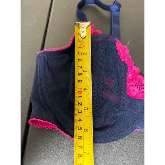 Victoria Secret Tease 36DD Pink & Blue Lace Bra Underwire - Picture 5 of 5